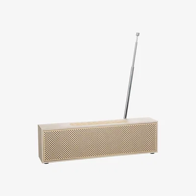 Amara Lexon - Titanium LED Clock Radio - Soft Gold