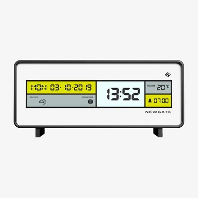 Amara Newgate Clocks - Futurama Clock - White