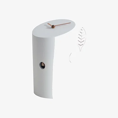 Amara Nido Desk Cuckoo Clock - White
