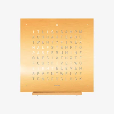 Amara QLOCKTWO - Touch Alarm Clock - Golden Legend