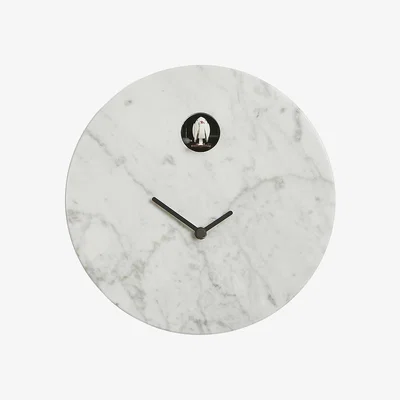 Amara Domeniconi - Cioni Cucù Clock - Carrara Marble