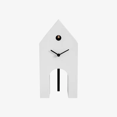 Amara Progetti - Campanile Cuckoo Clock - White/Black