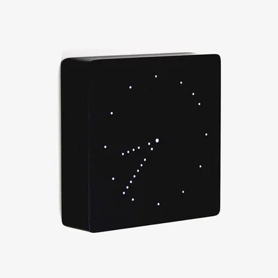 Amara Gingko - Analogue Click Clock - Black