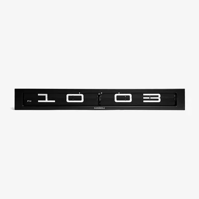 Amara Timeline Black Flip Clock