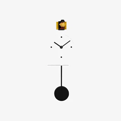 Amara Freebird Badass Wall Clock - White