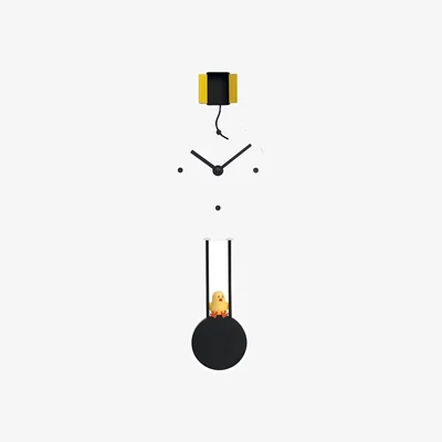Amara Freebird Wall Clock - White