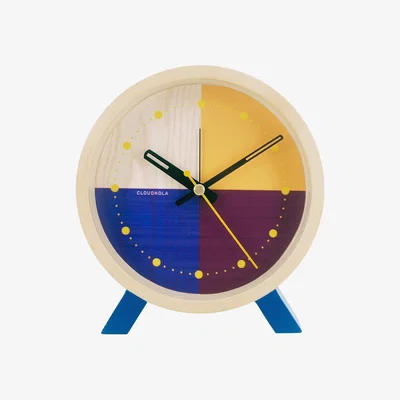 Amara Cloudnola - Flor Desk Clock - Blue
