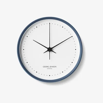 Amara Georg Jensen - Henning Koppel Clock - 22cm - Blue/White