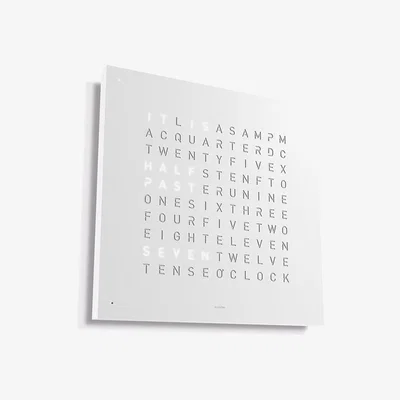 Amara QLOCKTWO - Classic Clock - 45x45cm - White Pepper