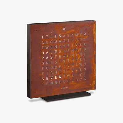 Amara QLOCKTWO - Touch Alarm Clock - Creator's Edition Rust