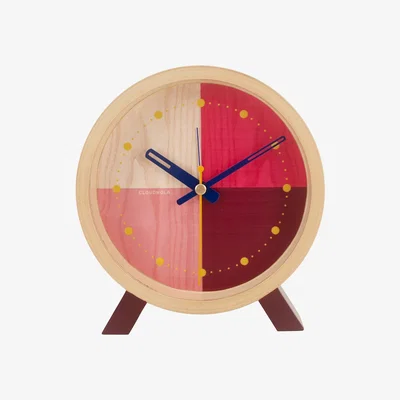 Amara Cloudnola - Flor Desk Clock - Red