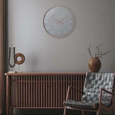 Arighi Bianchi 21" Nordic Wall Clock Cement