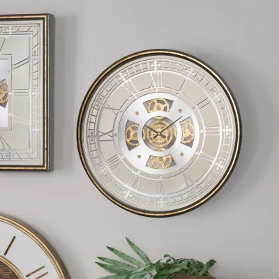 Arighi Bianchi Round Working Cog Clock
