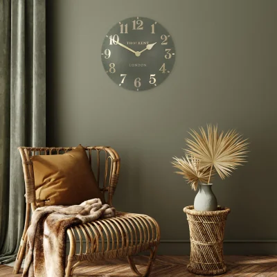 Arighi Bianchi 20" Arabic Wall Clock Lichen Green
