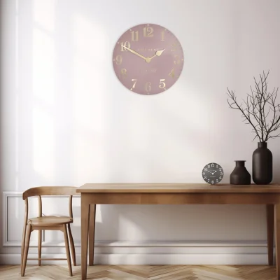 Arighi Bianchi 20 Arabic Wall Clock Blush Pink
