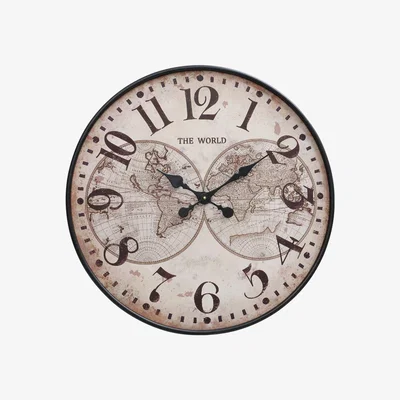 Barker and Stonehouse Vintage Map Clock