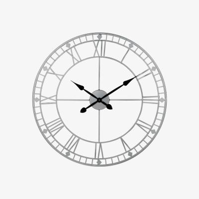 Barker and Stonehouse Silver Metal Clock | Barker & Stonehouse