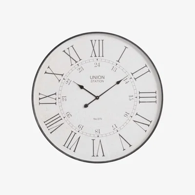 Barker and Stonehouse Grey Antique Station Roman Numeral Wall Clock | Barker & Stonehouse