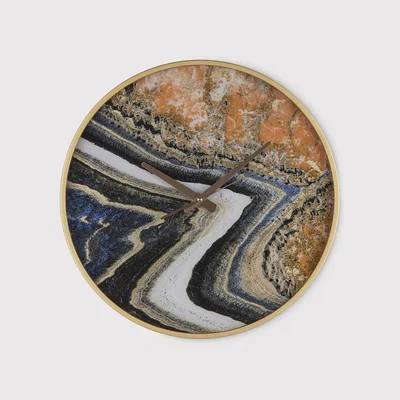 Barker and Stonehouse Agate Clock, Round | Barker & Stonehouse