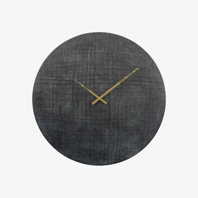 Barker and Stonehouse Black Textured Wall Clock | Barker & Stonehouse