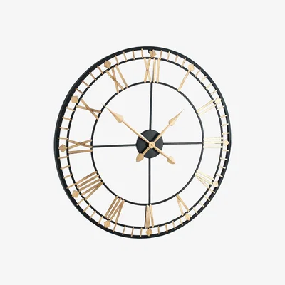 Barker and Stonehouse Black and Gold Clock