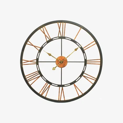 Barker and Stonehouse Large Metal Skeleton Wall Clock