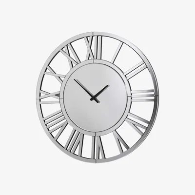 Barker and Stonehouse Round Roman Numeral Mirror Clock