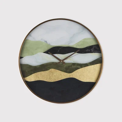 Barker and Stonehouse Printed Clock, Round | Barker & Stonehouse