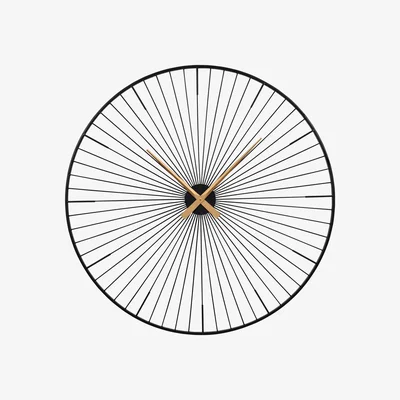 Barker and Stonehouse Black Spindle Wall Clock | Barker & Stonehouse