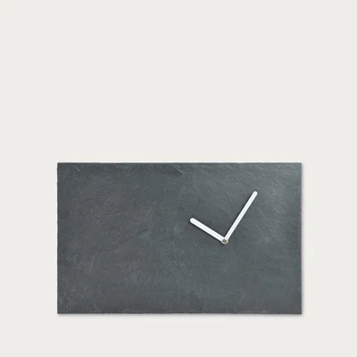 Bombinate.com Graphite Wall Clock Stone With White Hands ACL0041