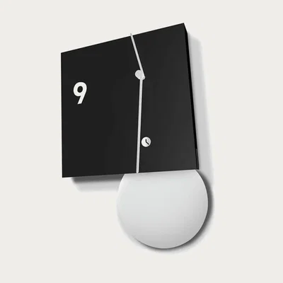 Bombinate.com Black Lacquered Finished Area Candy Wall Clock