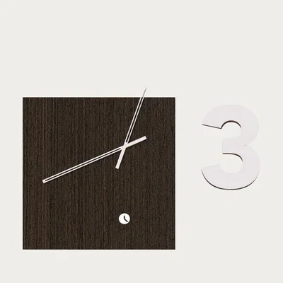 Bombinate.com Wenge Wood Finished Area Three Wall Clock