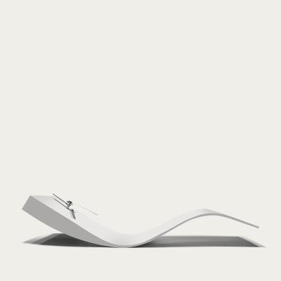 Bombinate.com White Lacquered Finished Swing Table Clock