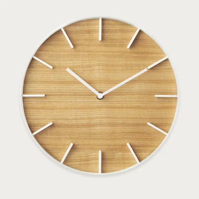 Bombinate.com White Rin Wall Clock