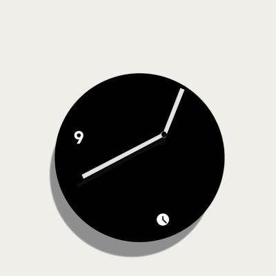 Bombinate.com Black Lacquered Finished Globus Air Wall Clock