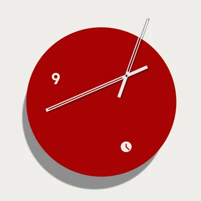 Bombinate.com Garnet Lacquered Finished Globus Wall Clock