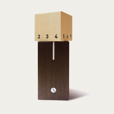 Bombinate.com Wenge Wood Finished Twist Q Table Clock