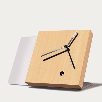 Bombinate.com Beech Wood Finished Tact Table Clock
