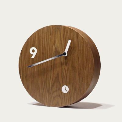 Bombinate.com Oak Wood Finished Slice Table Clock
