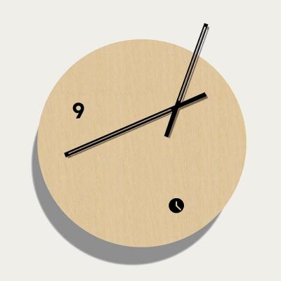 Bombinate.com Beech Wood Finished Globus Wall Clock