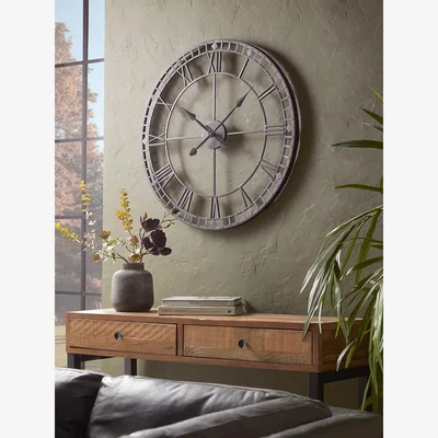 Cox and Cox Black Cut Out Clock