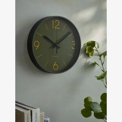 Cox and Cox Industrial Olive Clock