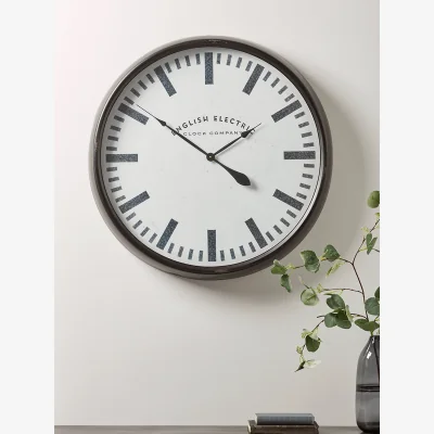 Cox and Cox Black Factory Clock