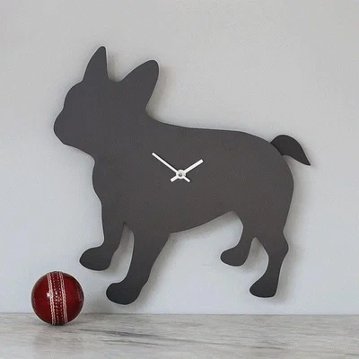 Cuckooland Wagging Tail French Bulldog Clock