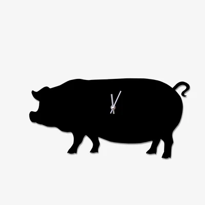 Cuckooland Wagging Tail Pig Clock