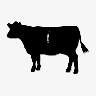 Cuckooland Wagging Tail Cow Clock