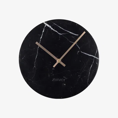 Cuckooland Zuiver Marble Time Wall Clock in Black