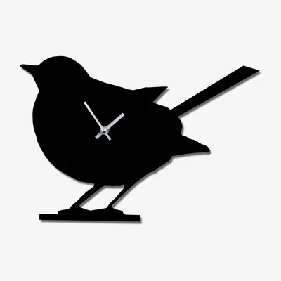 Cuckooland Wagging Tail Robin Clock