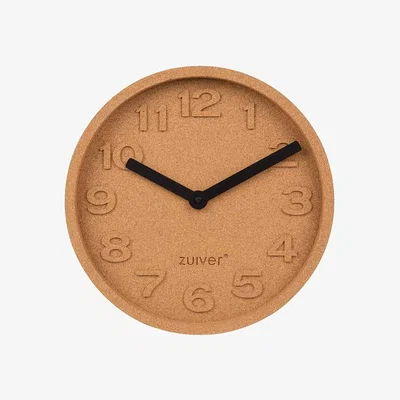 Cuckooland Zuiver Cork Wall Clock with Moulded Numbers