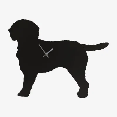 Cuckooland Wagging Tail Labradoodle Dog Clock